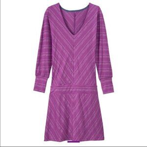 Athleta Sparklelust Metallic Chevron Tunic Dress
